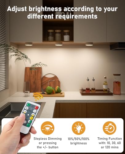 Under Cabinet Lighting with Remote, Motion Sensor Step Lights - Image 6