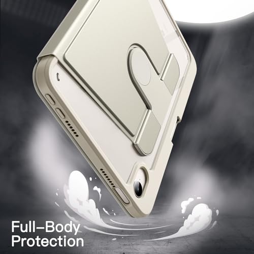 JETech 360° Rotating Case for iPad mini A17 Pro/6th Gen, Starlight - Image 5