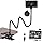 2K Webcam for PC with Microphone, USB Camera, Manual Focus, Black