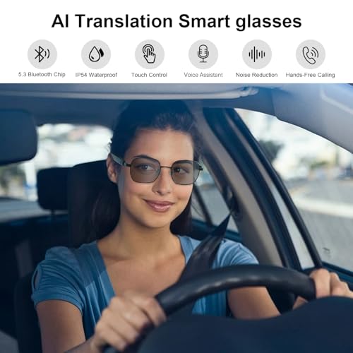 AI Translation Glasses with Bluetooth, 165+ Language | Audio Accessori - Image 3