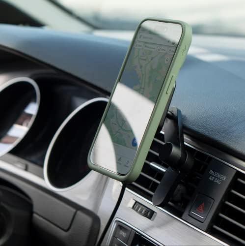 Peak Design Mobile Car Vent Mount, Qi2 Wireless Charging, Magnetic Mounting Technology, Adjustable, Aluminum Construction, 360-Degree Swivel Arm, Compatible with MagSafe and Peak Design Cases