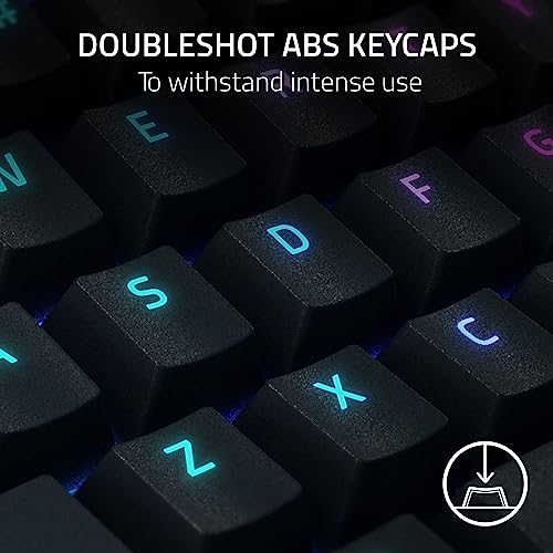 Razer BlackWidow V4 X Mechanical Gaming Keyboard, Yellow Switches, Black