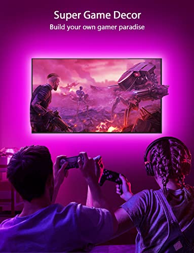 MATICOD LED Lights for TV Led Backlight, 9.84ft RGB Led Strip Lights USB TV Lights Behind 32-43in, APP Remote Control Music Sync TV Led Light for Bedroom Gaming Home Décor