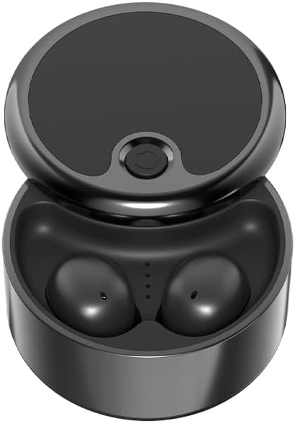 Wireless Sleep Earbuds for Side Sleepers, Noise-Reduction in-Ear Headphones with Deep Bass, Miniature Invisible Buds for Small Canals, Stay-in Design for Mobile Devices (Velvety Black)