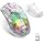 Wireless Gaming Mouse with Transparent RGB Mechanical, Tri-Mode 2.4GHz/Bluetooth/Wired Mouse, Charging Base, Digital Display,Silent Mice, 7 Buttons, Computer Mouse for Gaming and Esports (White)