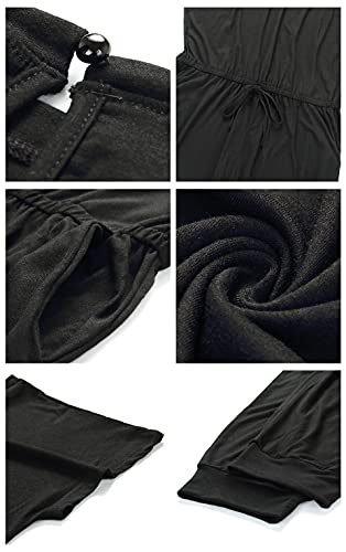 PRETTYGARDEN Jumpsuits for Women Summer Off Shoulder Romper