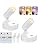 LED Magnetic Wall Lamp, USB-C Rechargeable, Remote Control Light, White