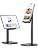 Nulaxy Height Angle Adjustable Phone Stand for Desk, Black