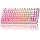 AULA F75 Pro Wireless Mechanical Keyboard Silent Version,75% Hot Swappable Custom Keyboard with Knob,RGB Backlit,Pre-lubed Switches,Side Printed PBT Keycaps,2.4GHz/USB-C/BT5.0 PC Gaming Keyboards,Pink