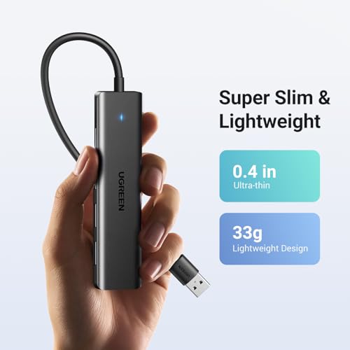 UGREEN USB 3.0 Hub, 4 Ports USB A Splitter Ultra-Sli | Computer Access - Image 7