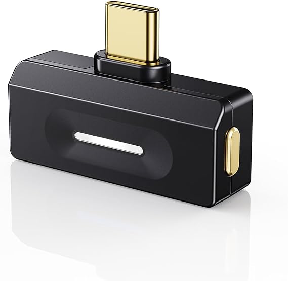 FiiO Air Link USB-C Bluetooth Transmitter with Qualcomm QCC5181 Chip, LDAC & aptX Lossless, PEQ, Low-Latency & Broadcast Modes, Bluetooth 6.0 Wireless Adapter with APP & Web Control (Black)