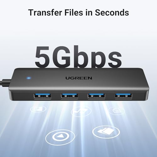 UGREEN USB 3.0 Hub, 4 Ports USB A Splitter Ultra-Sli | Computer Access - Image 4