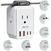 VINTAR Universal Travel Adapter for Apple Watch Charger, Type A,C,D,G,I,M