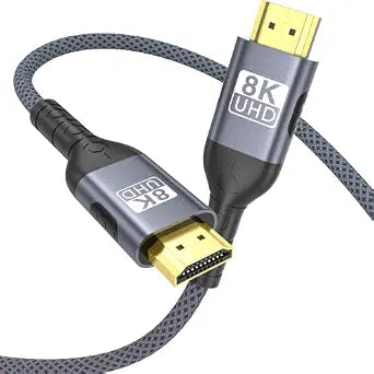 Long 8K HDMI Cable 15FT, 48Gbps Ultra High Speed 8K@60Hz 4K@120Hz Gaming HDMI 2.1 Cable Cord, Dynamic HDR, eARC HDCP 2.2&2.3, DTS:X,RTX 3090 for PS5 Xbox SoundBar UHD TV Monitor - Image 1