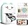 Mini Printer Portable, Inkless Sticker printer with 8 Rolls Paper, Bluetooth Wireless mini thermal printer Compatible with iOS + Android for Journal, Memo, Photo, Print Pod Gifts for Girls Kids