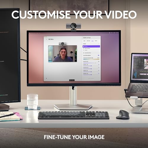 Logitech MX Brio Ultra HD 4K Webcam Collaboration and Streaming - Graphite