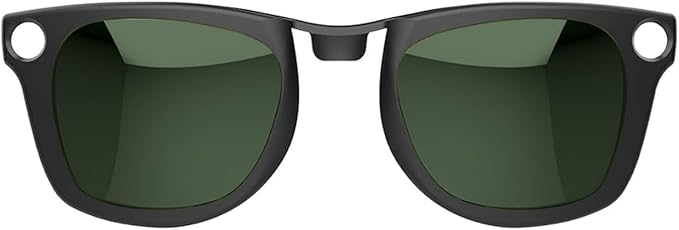 Polarized Clip for Ray-Ban Meta Wayfarer & Gen 2 (RW4006/RW4012, M Size, 50-22), Discoloration Clip for Meta Wayfarer Gen 2 UV Protection, Smart Glasses Color Changing Clip Set (Dark Green)