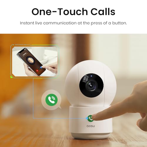 aosu 4MP Indoor Security Camera - Baby & Pet Monitoring with 5/2.4 GHz WiFi - Image 4