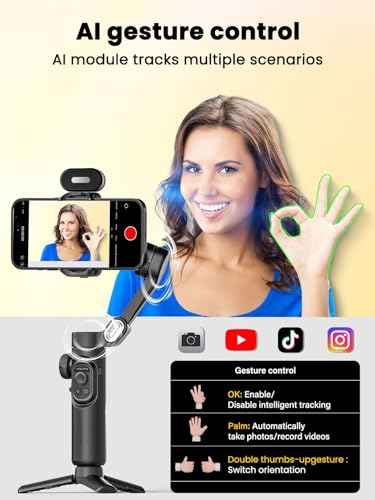 AOCHUAN XE AI Gimbal Stabilizer for Smartphone, No A | Phone Accessori - Image 4