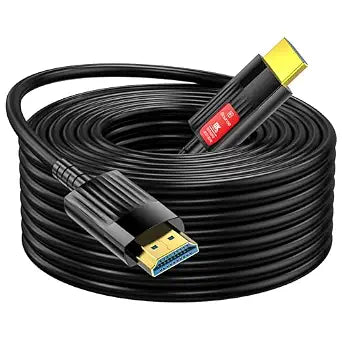 Fiber Optic HDMI Cable 200FT/61M, Long HDMI 2.1 Cable Support 48Gbps High Speed 8K@60Hz 4K@120Hz Dynamic HDR/eARC/HDCP 2.2&2.3/Dolby Atmos for Monitor,TV,Projector, Gaming Console