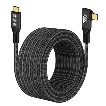 USB C 3.2 240W Extension Curved Cable 6M 19.6FT Charging Data