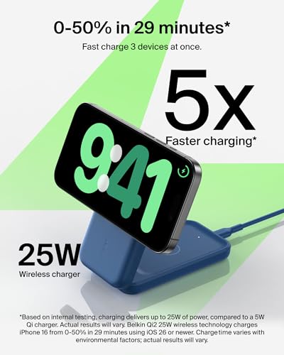 Belkin Qi2.2 25W Wireless 3 in 1 Foldable Fast Charg | Wireless Charge - Image 3