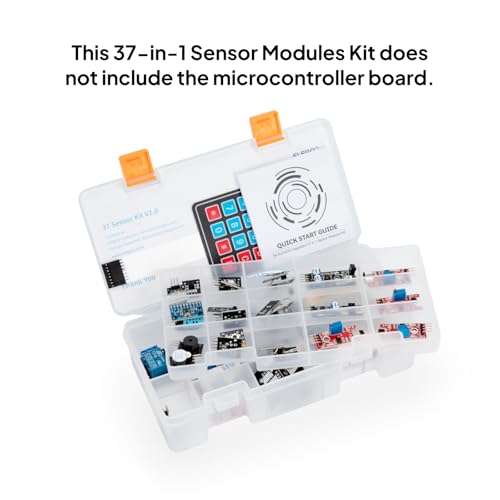 ELEGOO 37-in-1 Sensor Modules Kit with Tutorial Compatible with Arduino