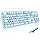 MOFII Computer Keyboards Wired, Plug Play USB Full Size Typewriter Keyboard, Cute Colorful Aesthetic Keyboard with Foldable Stands for Windows PC Laptop (Blue Colorful)
