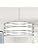 16 inch Modern Drum Pendant Light 3-Lights Brushed Nickel Chandelier