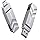 ORICO 128GB USB Flash Drive SSD, External TLC NAND Solid State Drive Up to 400MB/s Read, 300MB/s Write High Speed USB-C & USB-A Port,Metal Housing Swivel Design Compatible with iPhone 17, Android, PC