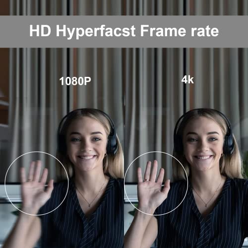 TONGVEO 4K Webcam Conference Call Room Web Camera with Dual Microphones &Speaker, | All-in-One USB Video Camera, 116° Wide Angle, AI Auto Framing | Compatible with Zoom, OBS