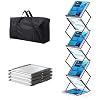 Brochure Display Stand, Magazine Literature Rack, 1-Pack Silver