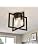 ZGLAOJT 3-Lights Ceiling Light Fixture,Industrial Black Semi Flush Mount Chandelier,Ceiling Lighting for Kitchen Living Room Bedroom Farmhouse Hallway Foyer