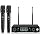 Professional Wireless Microphone System, 500ft Long Range 2.4G Cordless Mic Set with 40H Playtime, Dynamic Microphones Memory Function for Karaoke Singing, DJ, Church, Party, Wedding