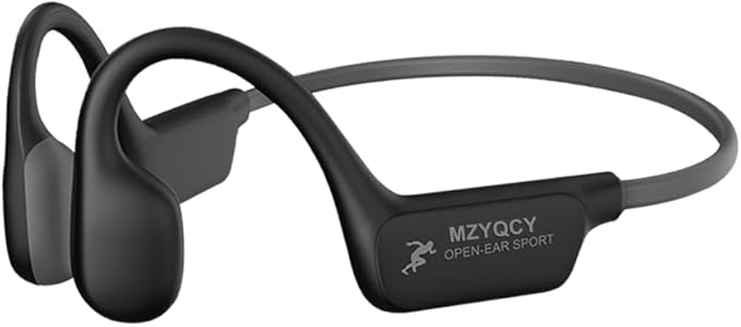 Bone Conduction Headphones,Open Ear Wireless Bluetooth 5.4 Headphones with Mic，IPX6 Waterproof Sport Bluetooth Headset，15H Playback， for Running，Cycling，Walking,Outdoor (Black)