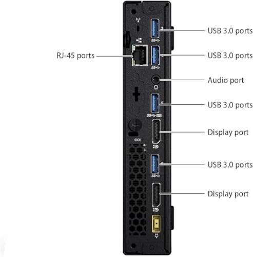 Lenovo ThinkCentre M700 Tiny Desktop PC with 24" FHD Monitor, Intel Quad Core i5-6500, 16GB DDR4 RAM 256GB SSD, 2 DisplayPort, Keyboard & Mouse, WiFi, Windows 11 Pro (Renewed) - Image 6