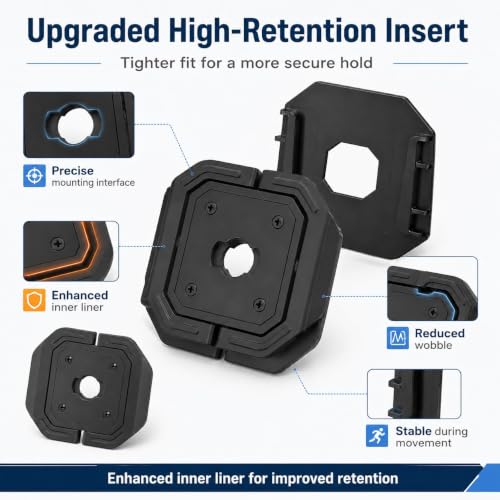 Axon Body Camera Mount for Axon Body 2/3/4/Workforce (Black, Wings)