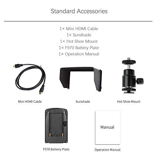 FEELWORLD F570 Camera Monitor 5.7″ 4K Field Camera Monitor On-Camera Monitor with HDMI Input/Output IP Full HD 1920x1080