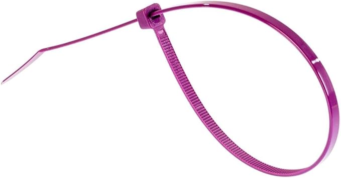 GTSE 8 Inch Purple Zip Ties, 1,000 Bulk Pack, 18lb Strength, UV Resistant Small Nylon Cable Ties, Self-Locking 8" Tie Wraps