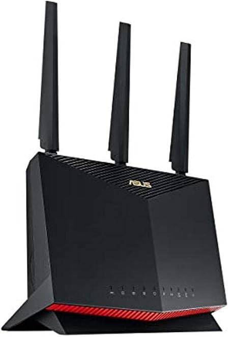 ASUS RT-AX86S (AX5700) Dual Band WiFi 6 Extendable Gaming Router, Gaming Port, Mobile Game Mode, Port Forwarding, Subscription-Free Network Security, Instant Guard, VPN, AiMesh Compatible, Smart Home