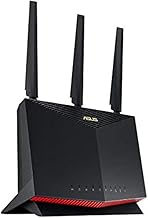 ASUS RT-AX86S (AX5700) Dual Band WiFi 6 Extendable Gaming Router, Gaming Port, Mobile Game Mode, Port Forwarding, Subscription-Free Network Security, Instant Guard, VPN, AiMesh Compatible, Smart Home