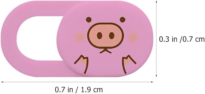 ARTIBETTER Privacy Protection Cover 3-Pack Cute Pink Pig Camera Privacy Covers for Laptops Pro Air Pc Webcam Slide to Open and Close Laptop Accessories