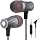Wired Earbuds with Microphone Super Bass Passive Noise Cancelling Corded