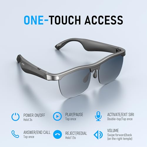 ftocase Bluetooth Sunglasses, Open-Ear Audio Smart glasses - Image 8