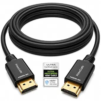 8K HDMI 2.1 Cable - Ultra High Speed 48Gbps - 4k 120Hz - eARC (6.6 FT / 2M)