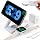 2026 3 in 1 Wireless Charging Station Mag-Safe Fast Charging Station for Apple MagSafe Charger, with USB C Charger, Foldable Charging Magnetic Wireless Charger Stand, Space Aluminum Travel Charger