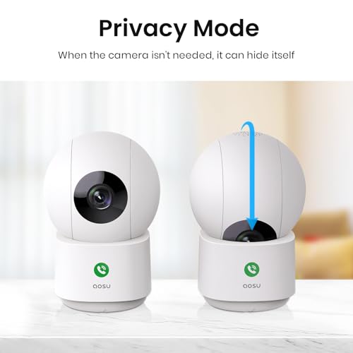 aosu 4MP Indoor Security Camera - Baby & Pet Monitoring with 5/2.4 GHz WiFi - Image 6