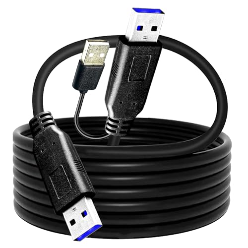 YOTETION USB 3.0 30FT A to USB A Male Cable, USB Cord Compatible with Hard Drive Enclosures, DVD Player, Hard Drive Enclosures, DVD Player, TV, Flash Drive, Hub, Monitor, Speaker and More