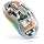 Bluetooth Wireless Mouse, Transparent RGB Tri-Modes Mouse,Bluetooth & 2.4GHz for Multi Device, USB-C Receiver Ideal for MacBook/Laptops, Rechargeable, Silent, Portable, Cool LED, Ergonomic - Green