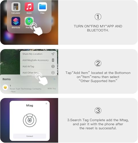 GPS Tracker for Vehicles, No Monthly Fee GPS Tracker, Tracker Device for Vehicles, Real-Time Car Tracker Work with Find My (iOS Only), Mini Magnetic Car Tracker Device Hidden with Magnetic Case